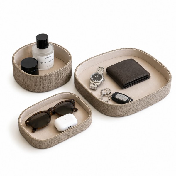 TR0272,TR0273,TR0274 Custom Leather Valet Tray