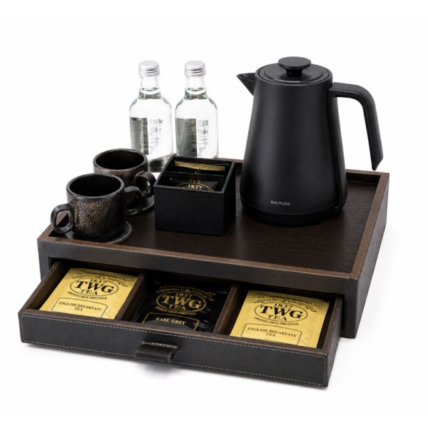 11738/1 | Leather Tea & Coffee Station Tray