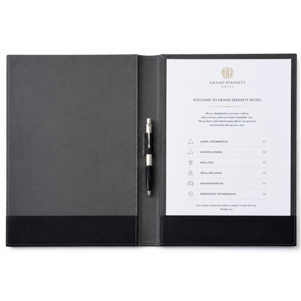 5252/1 Leather Hotel Information Folder