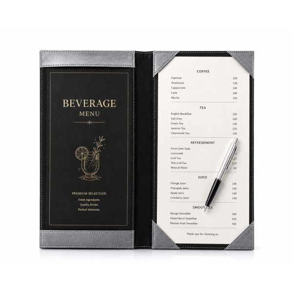 6183 | PU Leather Beverage Menu Folder
