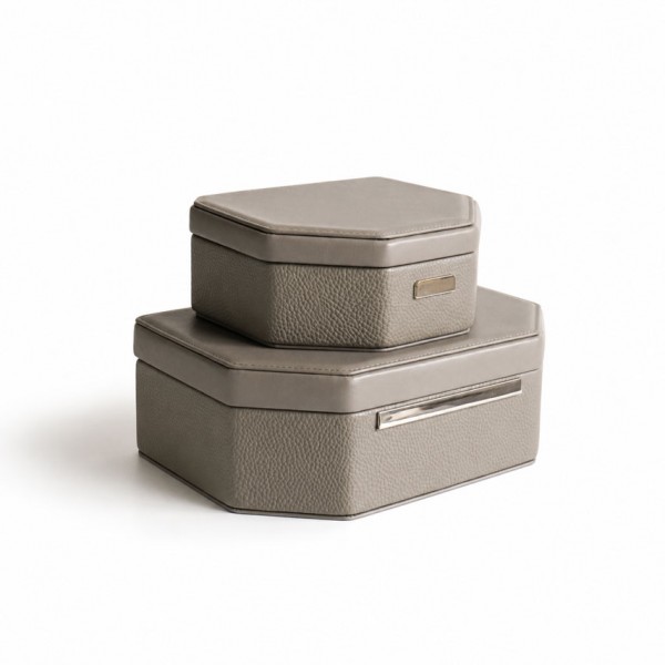 J0219,J0233 Pebble Leather Jewelry Box
